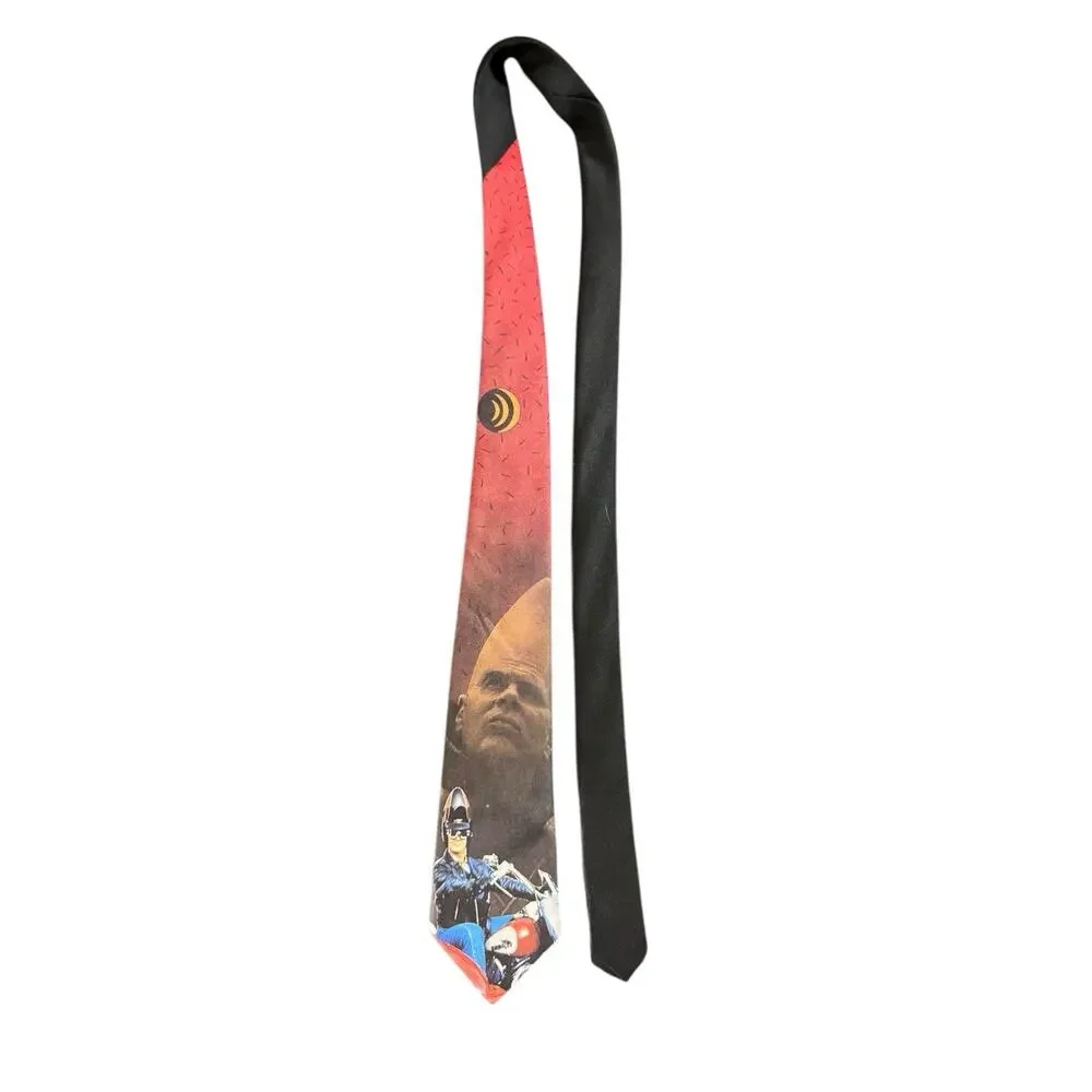 Ralph Marlin Cone Heads Biker Beldar Vintage Novelty Necktie 1993 SNL Rare